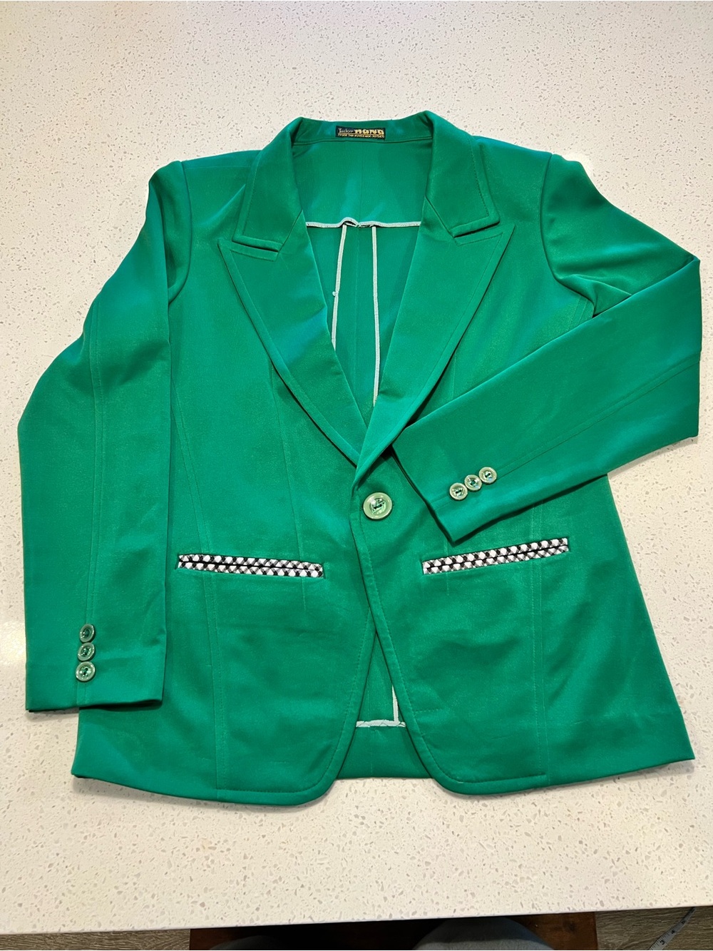 Custom Bespoke Vibrant Kelly Green Tailored Blazer ✨